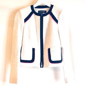RARE Nanette Lapore Crop White Jacket - 0